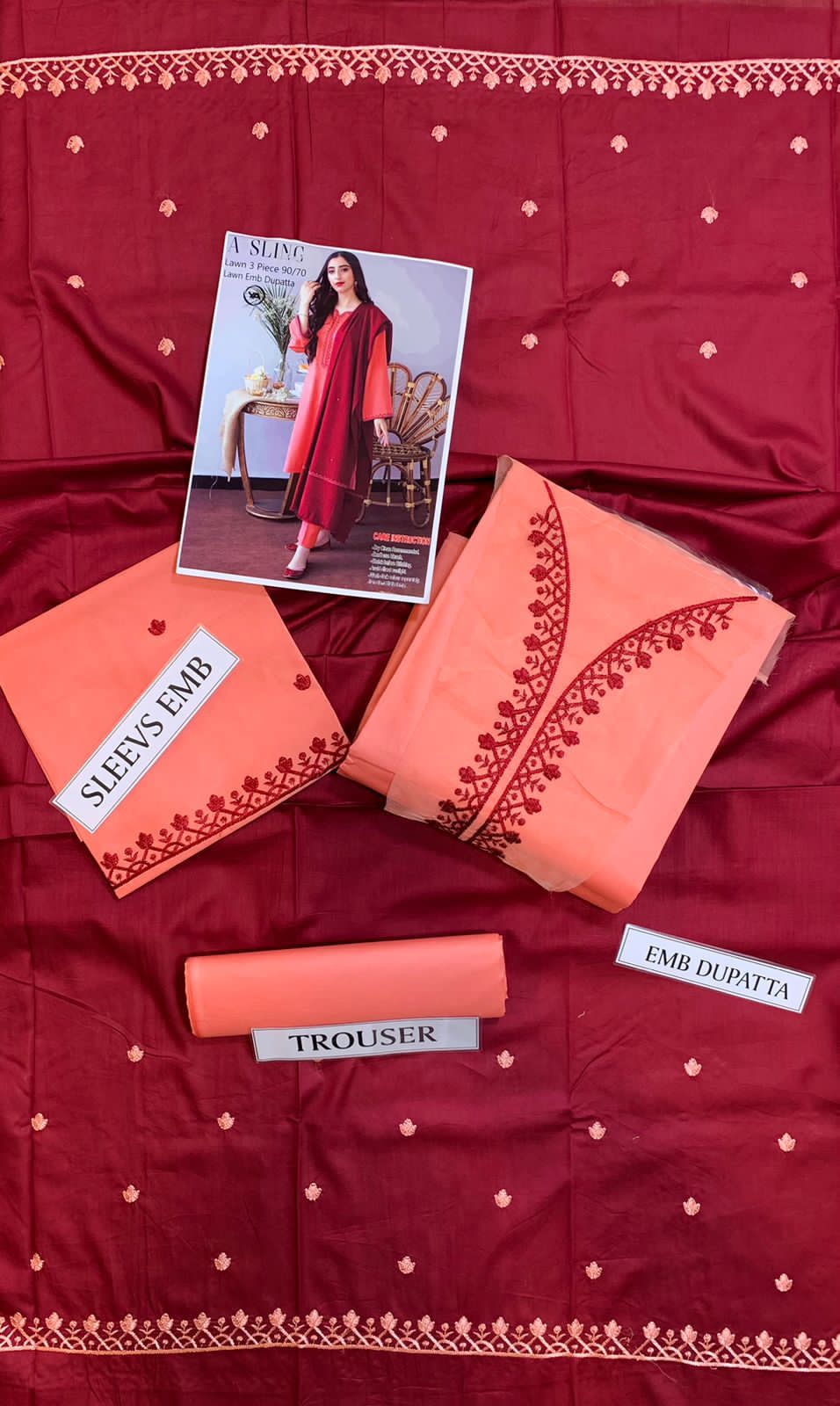 Embroidered 3-Piece Y2103