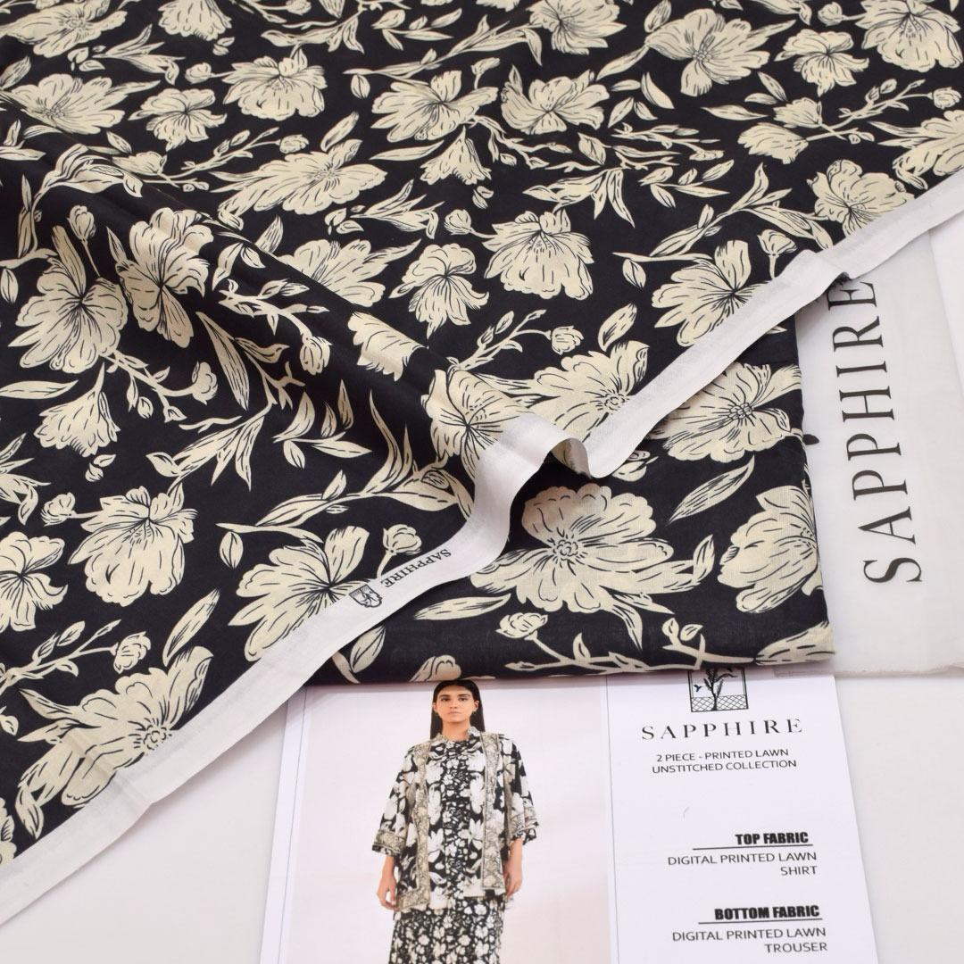 SAPPHIRE LAWN 2PC – Allover Digital Print E9038