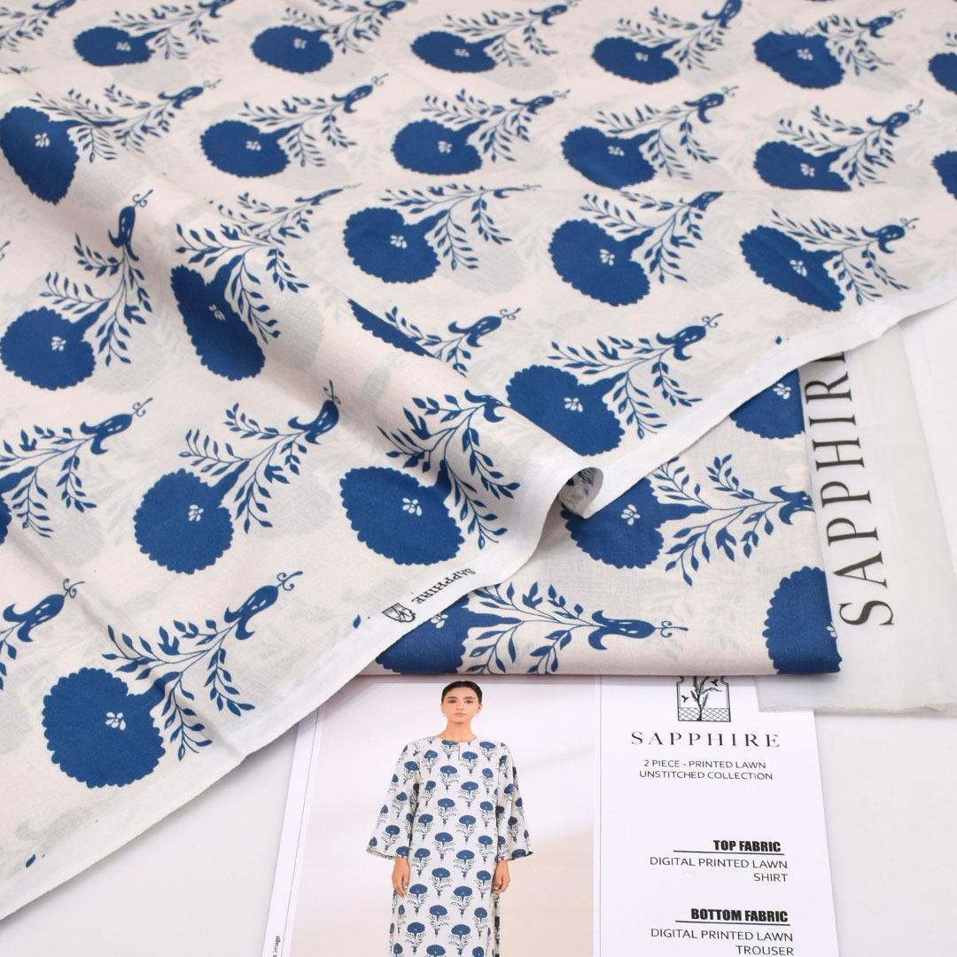 SAPPHIRE LAWN 2PC – Allover Digital Print E9036