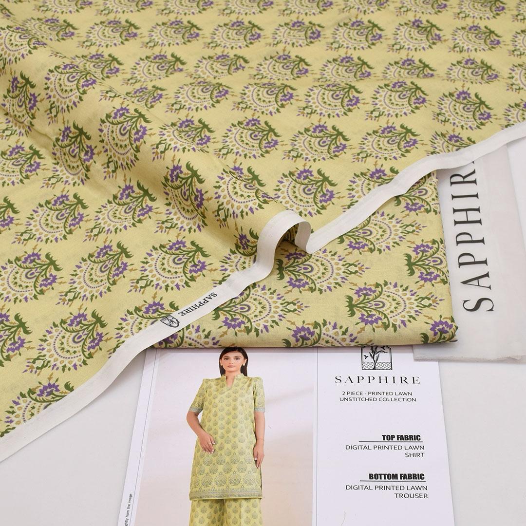 SAPPHIRE LAWN 2PC – Allover Digital Print E9034