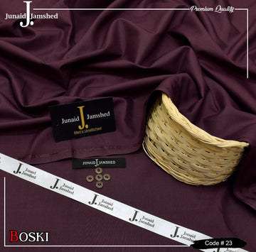 J. Boski Wash n Wear Mehroon M1023