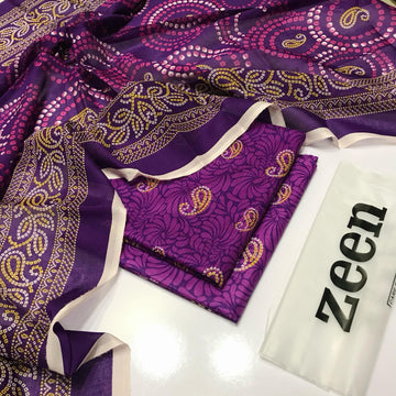 ZEEN BANA DORA LAWN 3PC – Digital Print E310