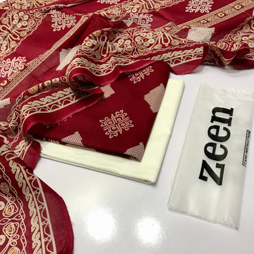 ZEEN BANA DORA LAWN 3PC – Digital Print E307