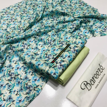 BAREEZE LAWN 2PC – Digital Print D127