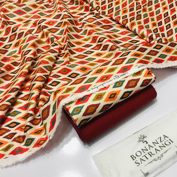 BONANZA KHADDAR 2PC – Digital Print K106