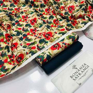 BONANZA KHADDAR 2PC – Digital Print K104