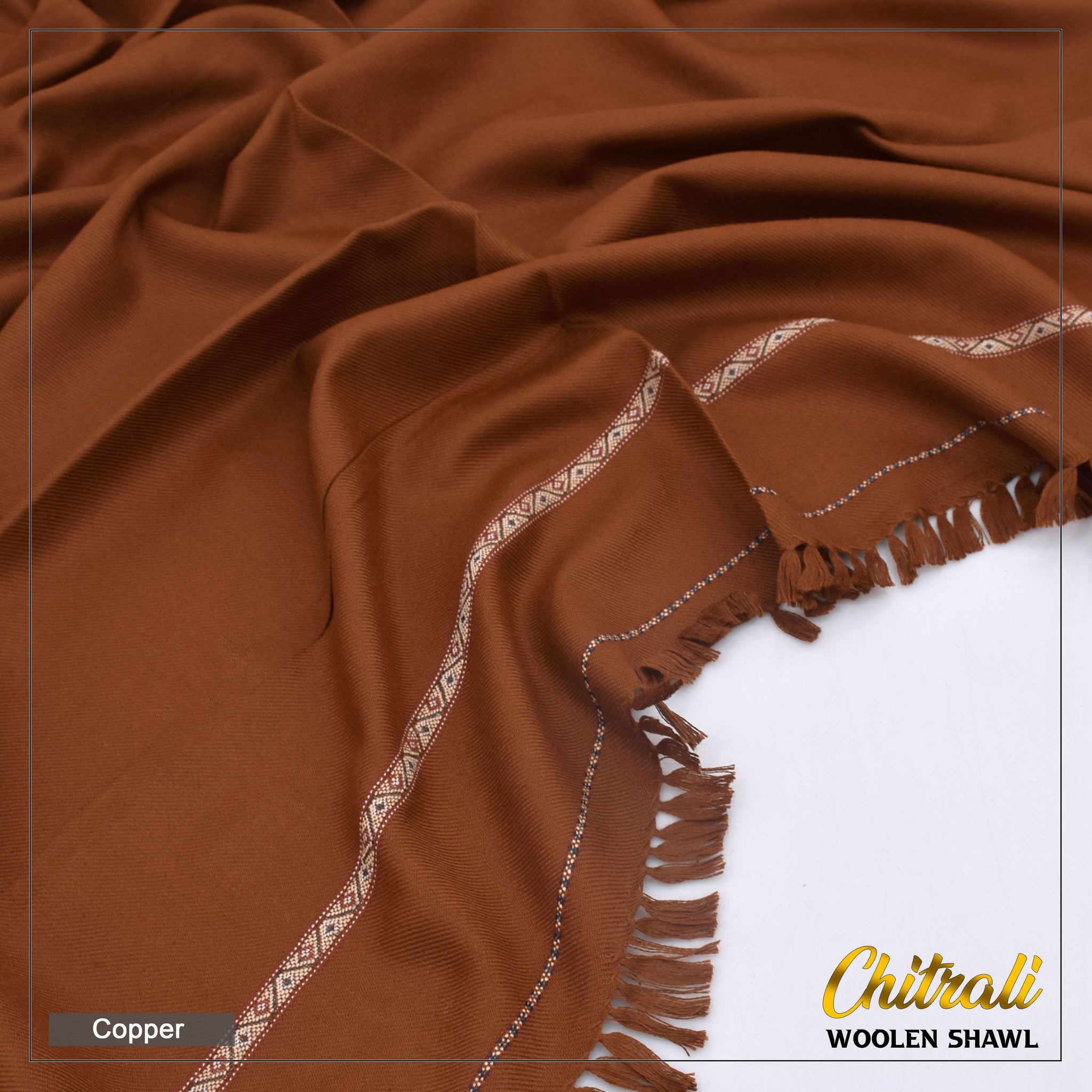 J. Pure Wool Shawl – Handmade Chitrali Elegance S107