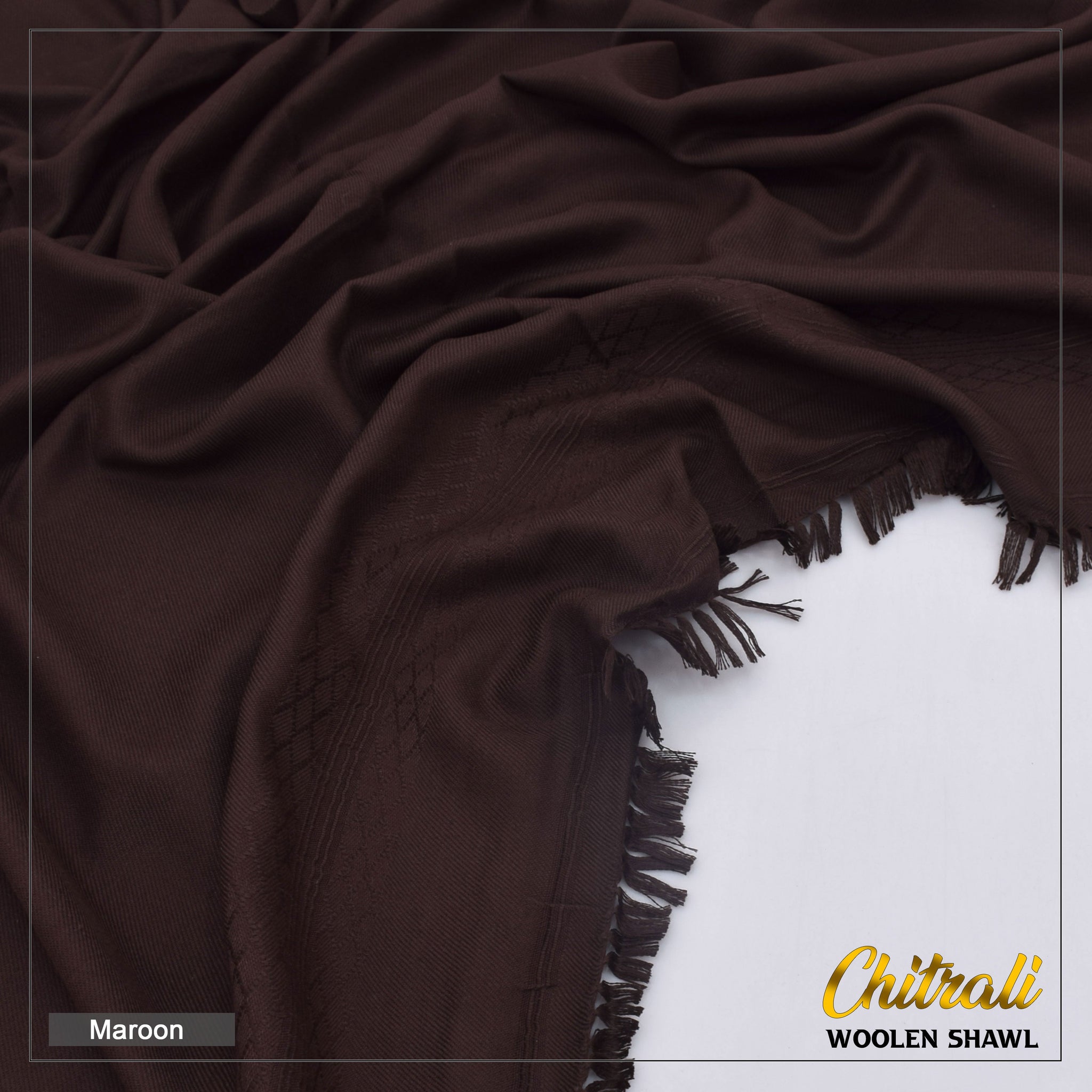 J. Pure Wool Shawl – Handmade Chitrali Elegance S102
