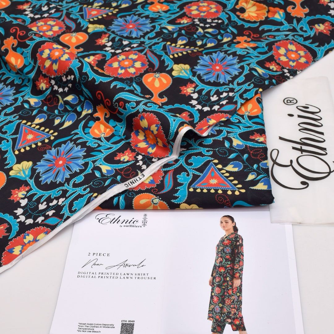 ETHNIC LAWN 2PC – Allover Digital Print E009T