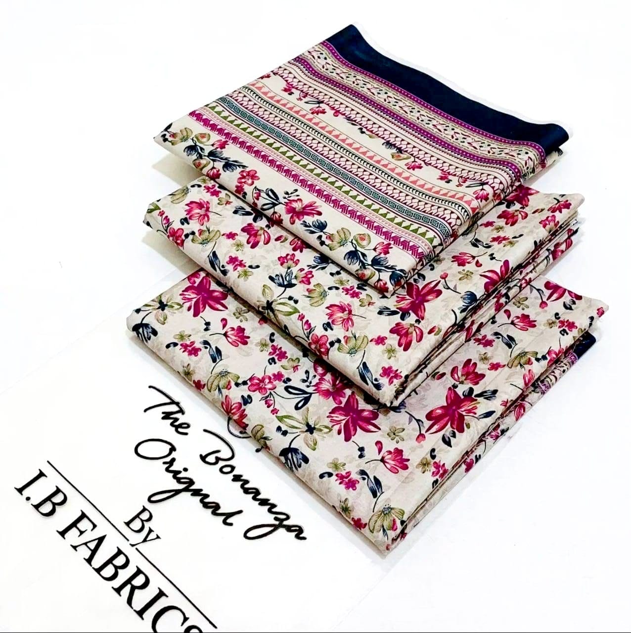 BONANZA LAWN 3PC – Allover Digital Print E2023B