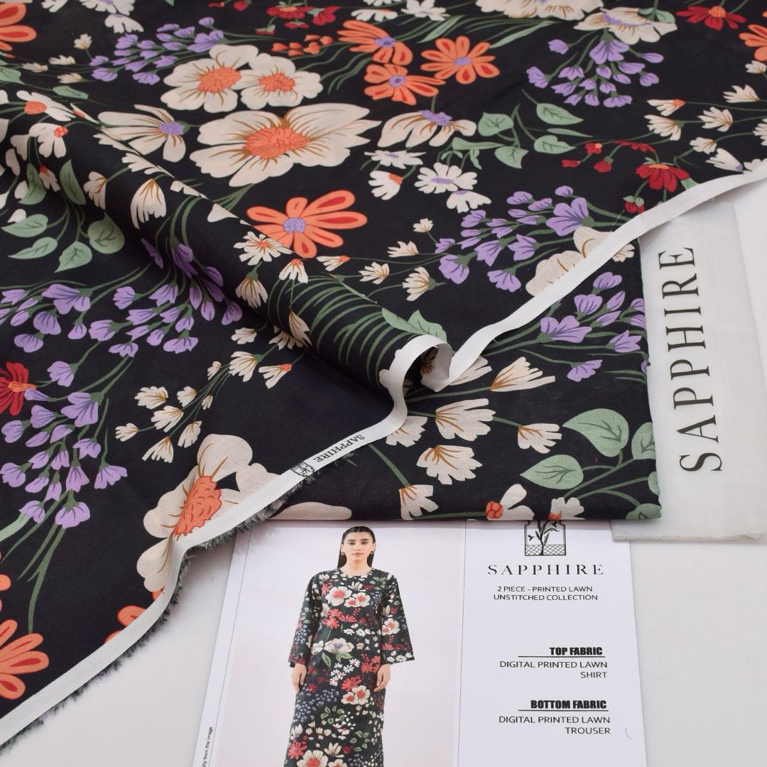 SAPPHIRE LAWN 2PC – Allover Digital Print E9033