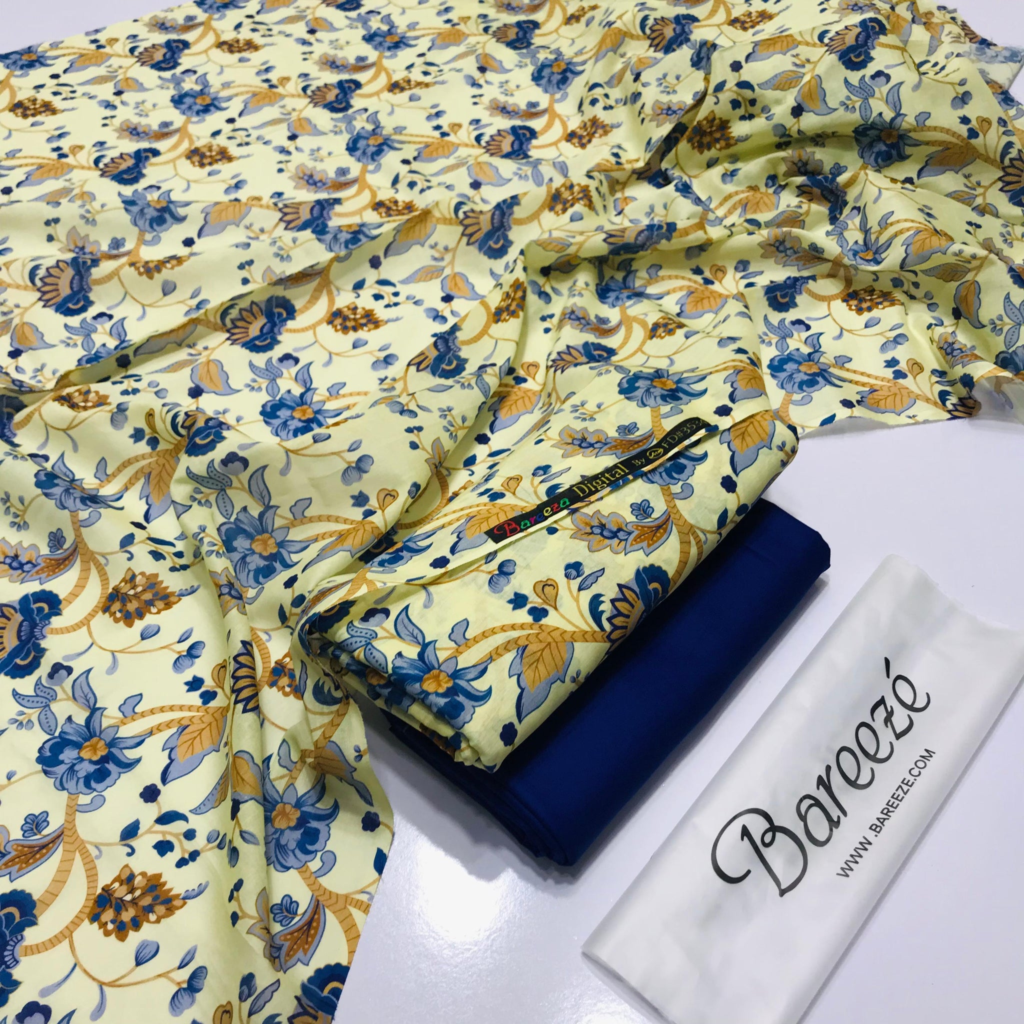 BAREEZE LAWN 2PC – Digital Print D123