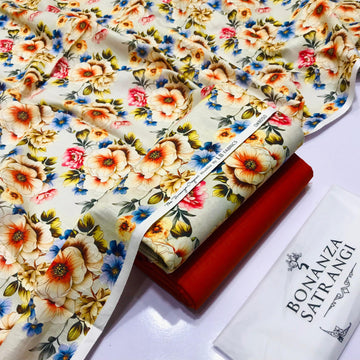 BONANZA KHADDAR 2PC – Digital Print K122